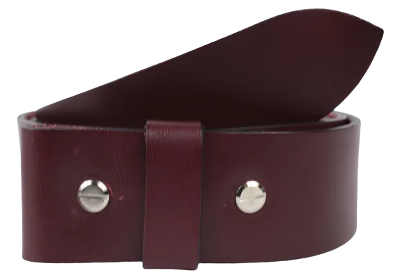 Minimalist beige fabric belt-1.75 Inch (45mm) Burgundy Belt Strap for Removable Buckles Chicago Screws