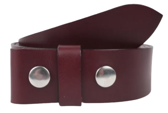 Elegant gold leather belt-1.75 Inch (45mm) Burgundy Belt Strap for Removable Buckles