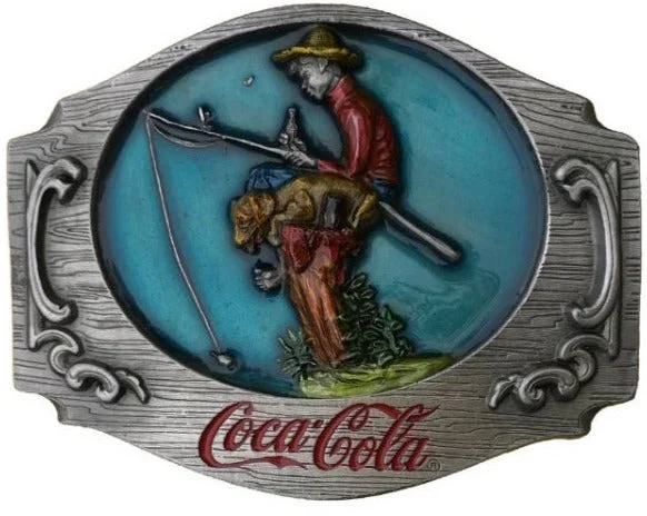 Modern stainless steel buckle belt-Coca Cola Belt Buckle