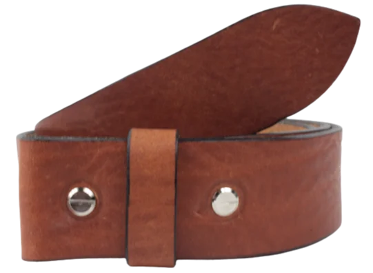 Minimalist beige suede belt-Dark Tan 1.25 Inch (32mm) Buckleless Leather Belt Strap Chicago Screws