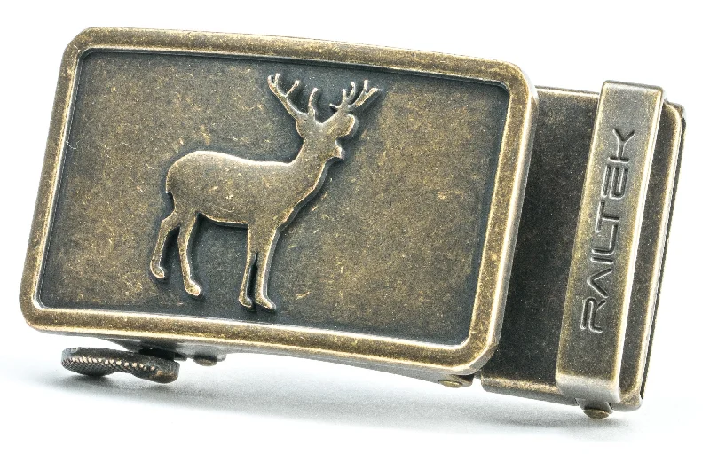 Elegant red suede belt-Deer Railtek™ Belt