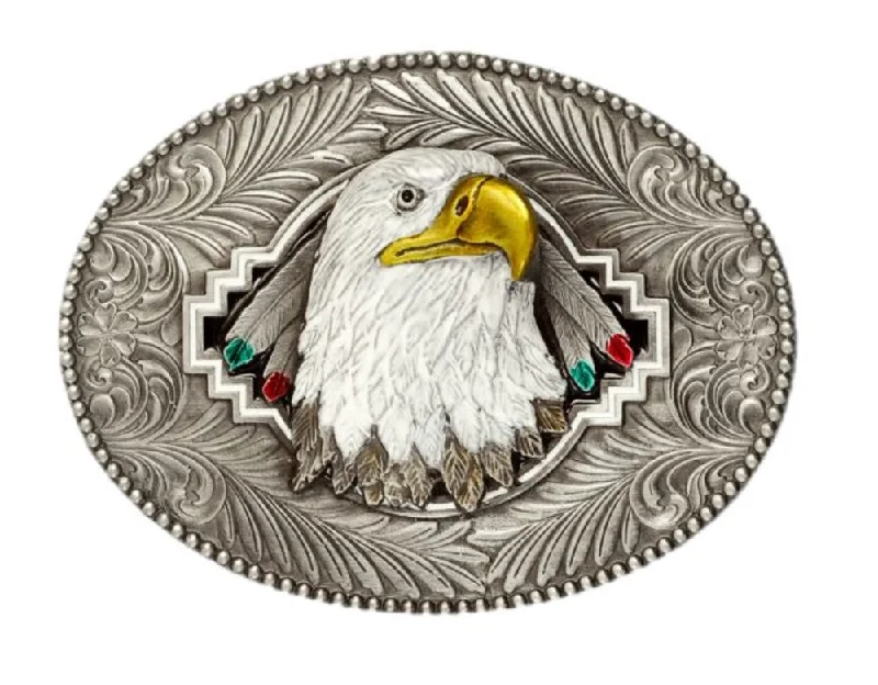 Elegant gold patent buckle-Eagle Head Belt Buckle