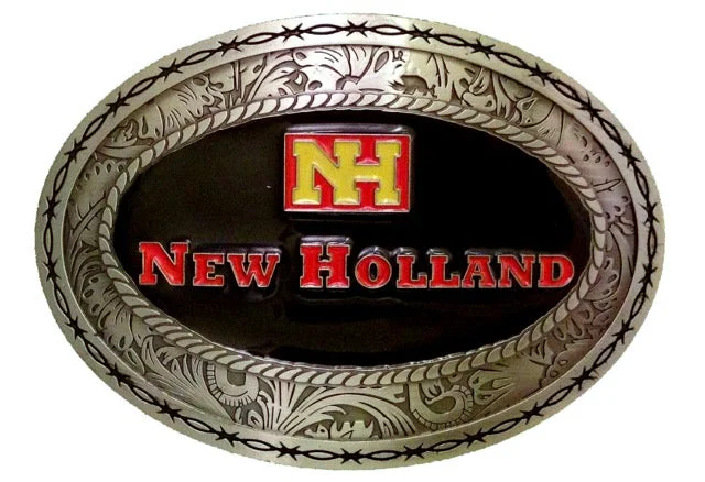 Slim nylon floral belt-New Holland Belt Buckle Officially Licensed