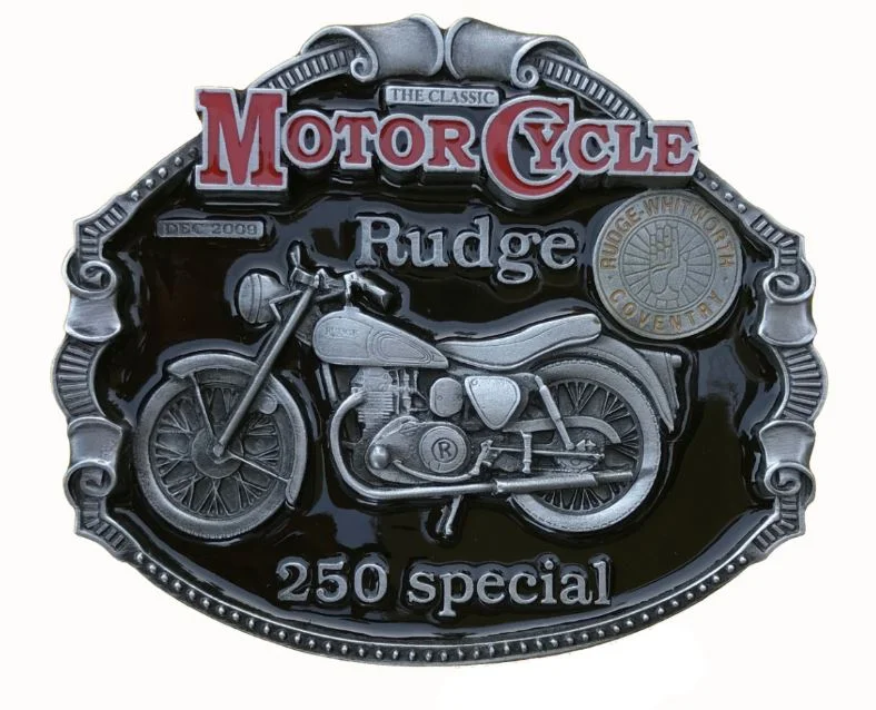 Elegant gold patent belt-Rudge 250 Special Motorcycle Belt Buckle