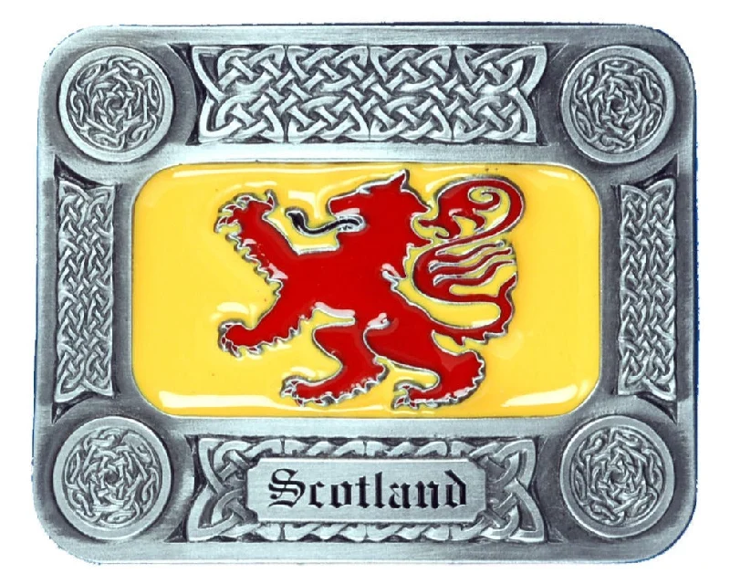 Vintage leather studded belt-Scotland Belt Buckle