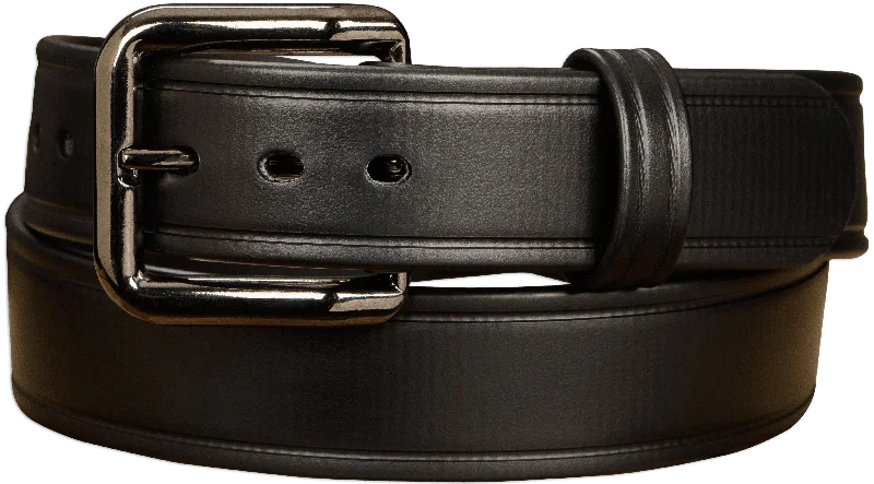 Unique brass floral belt-The Hercules Belt™ -  Black Max Thick With Gunmetal Buckle 1.50" (H550BK)