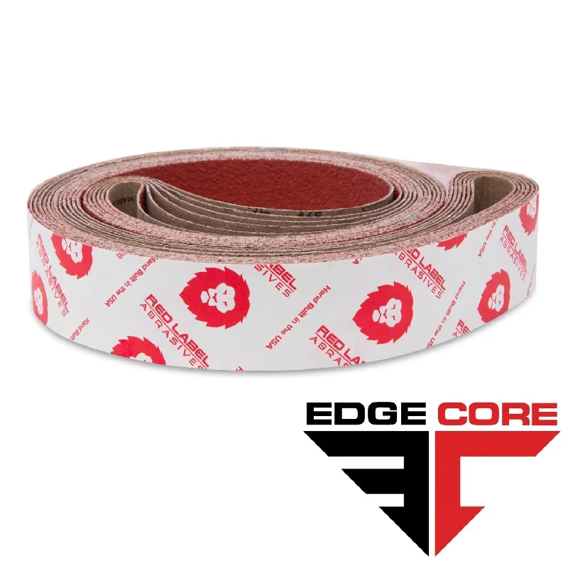 Contemporary woven leather buckle-2 X 82 Inch EdgeCore Ceramic Grinding Belts