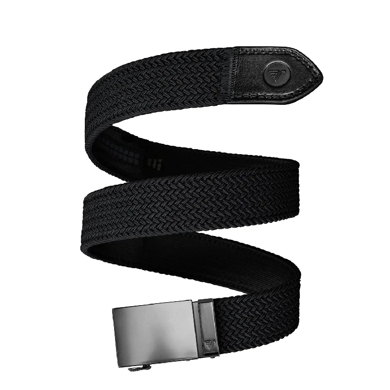 Contemporary elastic snakeskin belt-Shadow 40