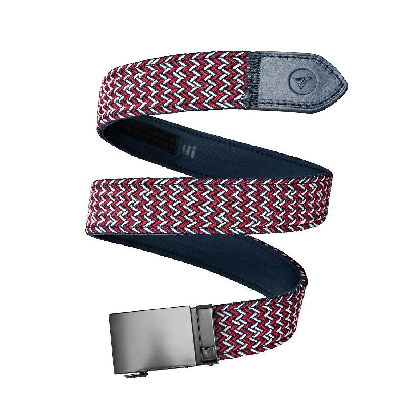 Handmade leather striped belt-Liberty 40