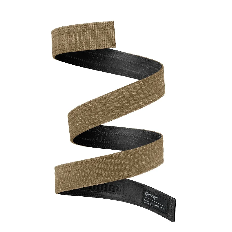 Elegant black suede belt-40mm ALPHA Tan Canvas