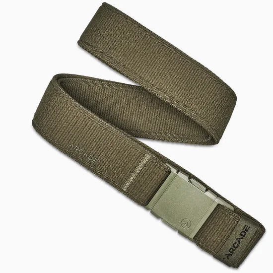 Handcrafted corduroy belt-Arcade Atlas Belt-Ivy Green