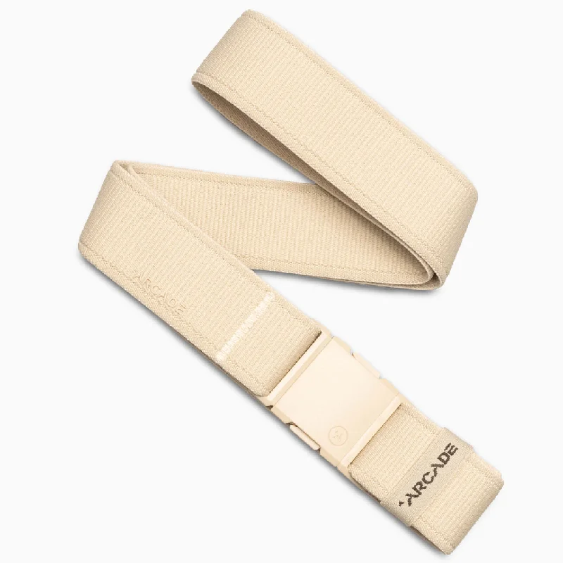 Slim canvas braided belt-Arcade Atlas Belt-Khaki