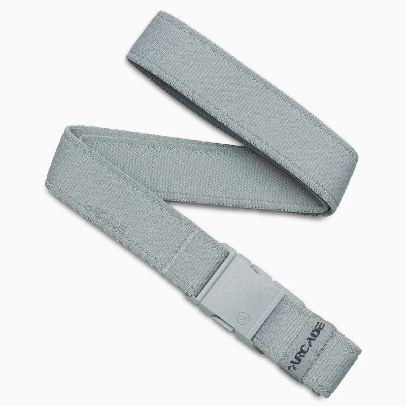 Minimalist beige suede belt-Arcade Atlas Slim Belt-Cloud