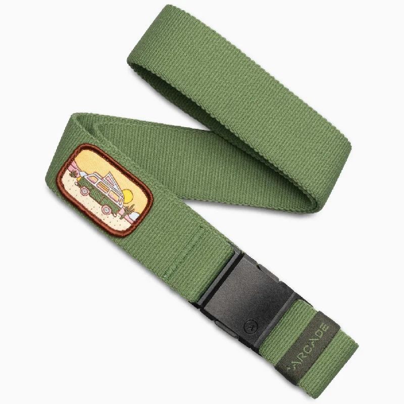 Contemporary stretch canvas belt-Arcade Earthling Pop Up Belt-Dill