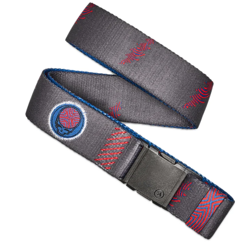 Contemporary stretch canvas belt-Arcade Grateful Dead We Are Everywehre Belt - Charcoal