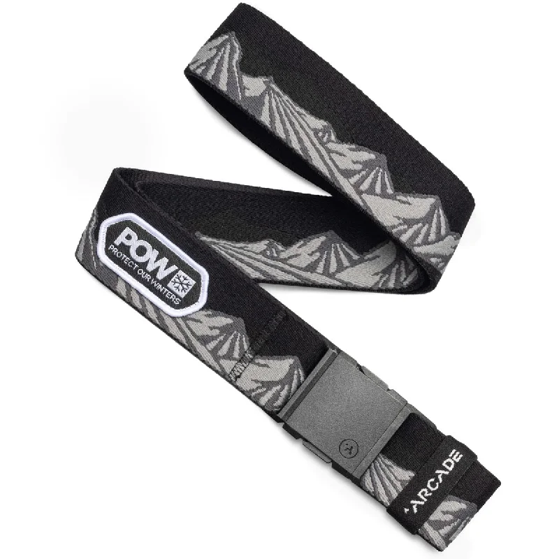 Slim nylon braided belt-Arcade Pow X Joseph Toney Belt - Black/Charcoal