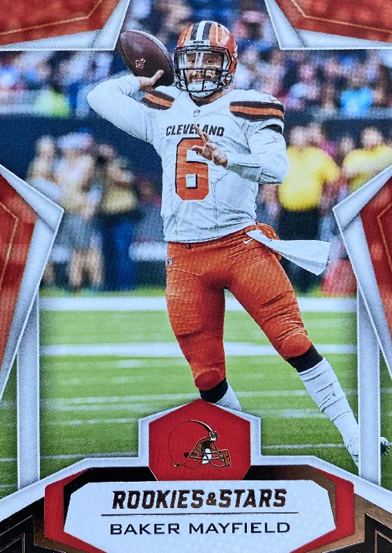 Unique reversible tan belt-Baker Mayfield Football Card Belt