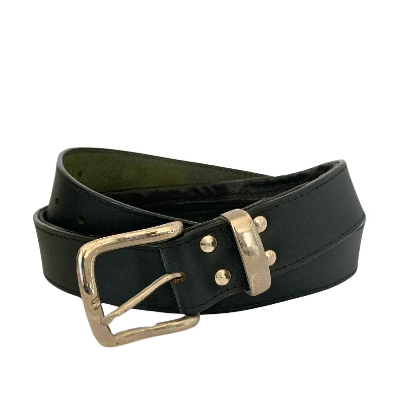 Minimalist matte black belt-Black Zip Belt