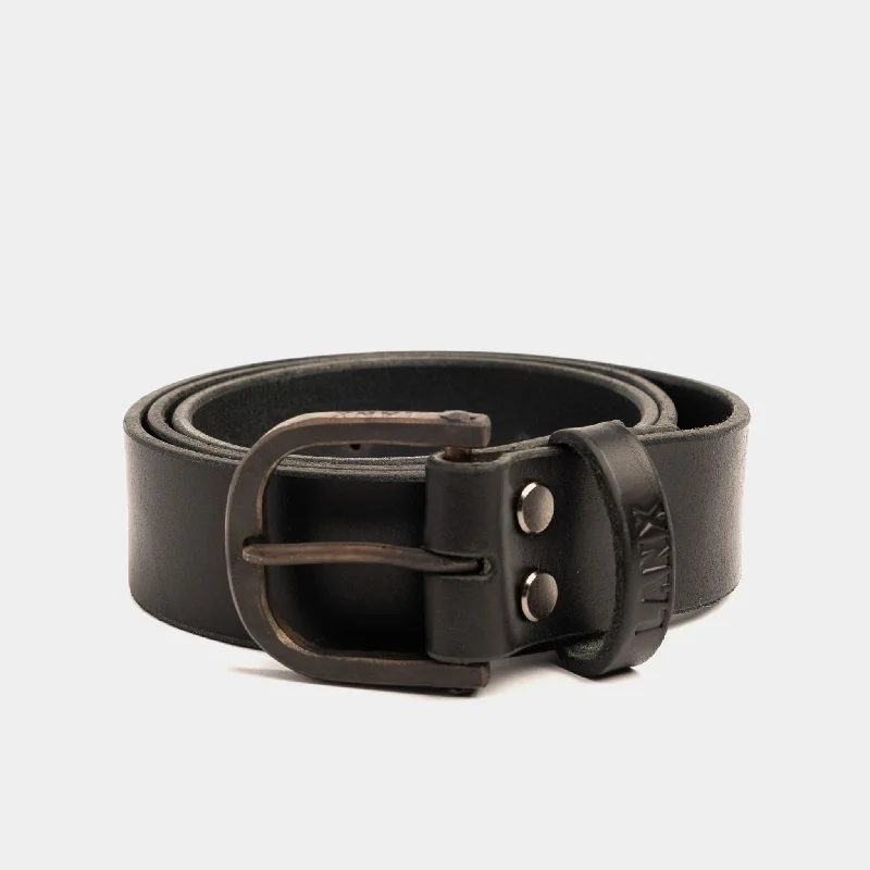 Modern gold fabric belt-BLEASDALE / BLACK