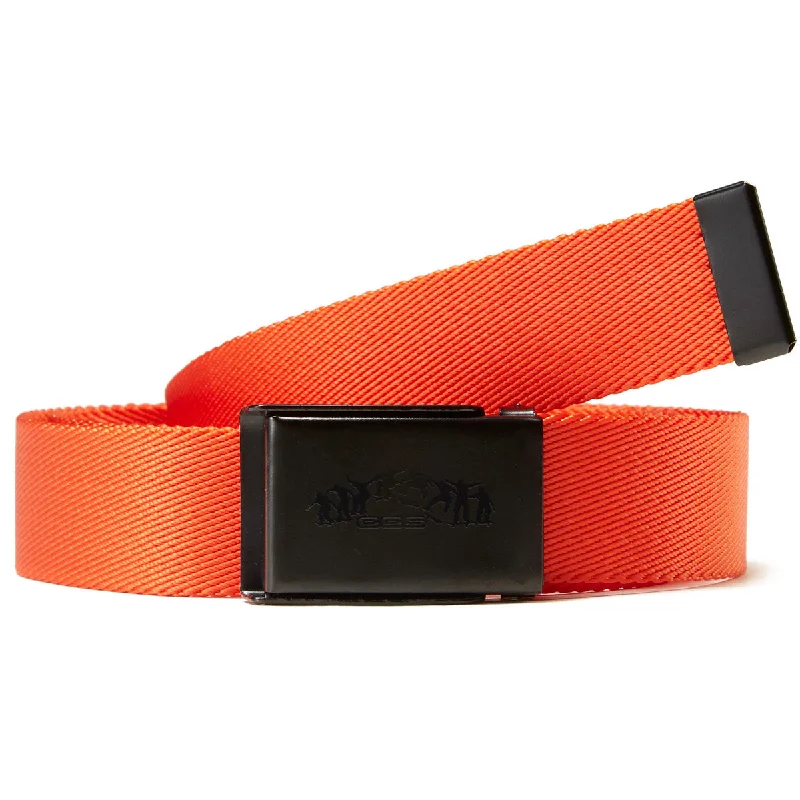 Elegant gold suede belt-CCS Black Kickflip Buckle Belt - Orange