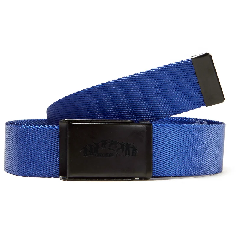 Slim patent floral belt-CCS Black Kickflip Buckle Belt - Royal Blue