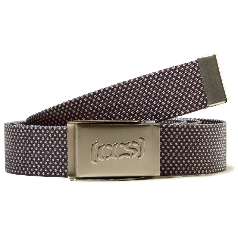 Vintage cotton utility belt-CCS Silver Logo Buckle Belt - Polka Dot