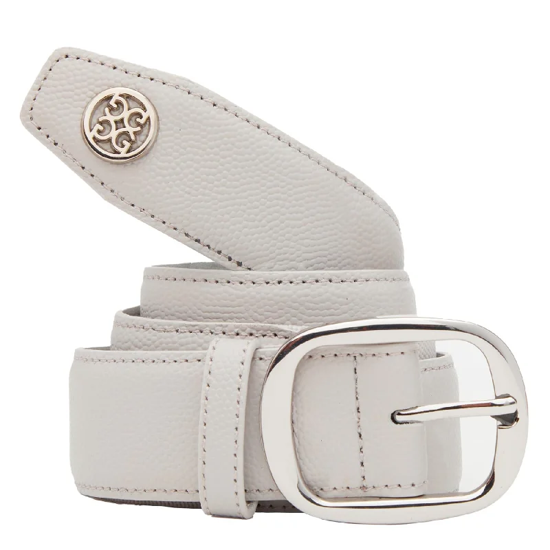 Elegant navy patent belt-Circle G'S Webbed Belt Nimbus - AW24