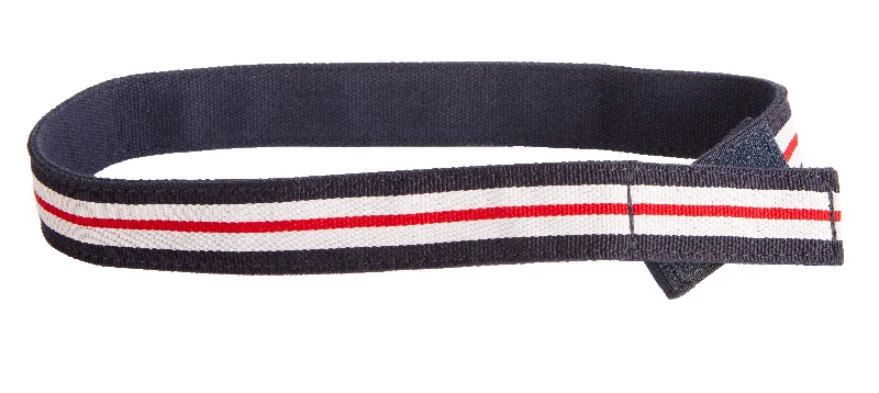 Handcrafted corduroy striped belt-MYSELF BELTS - Multi Stripe Ribbon Print Easy Velcro Belt For Toddlers/Kids