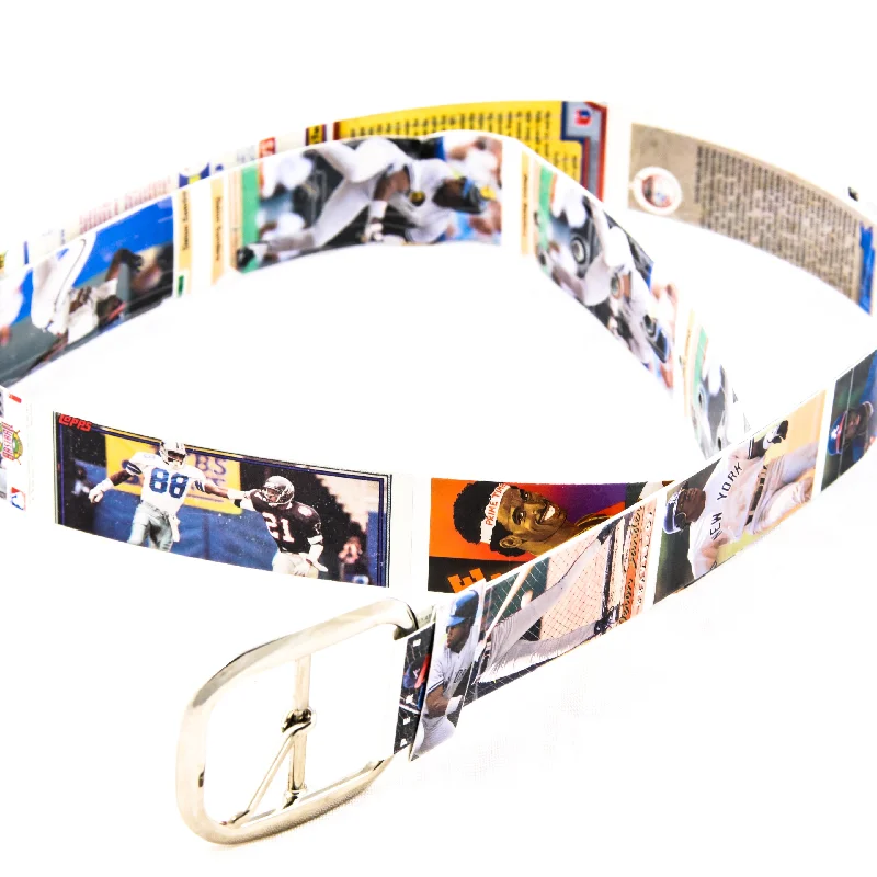 Modern matte gold buckle-Deion Sanders Football and Baseball Card Belt