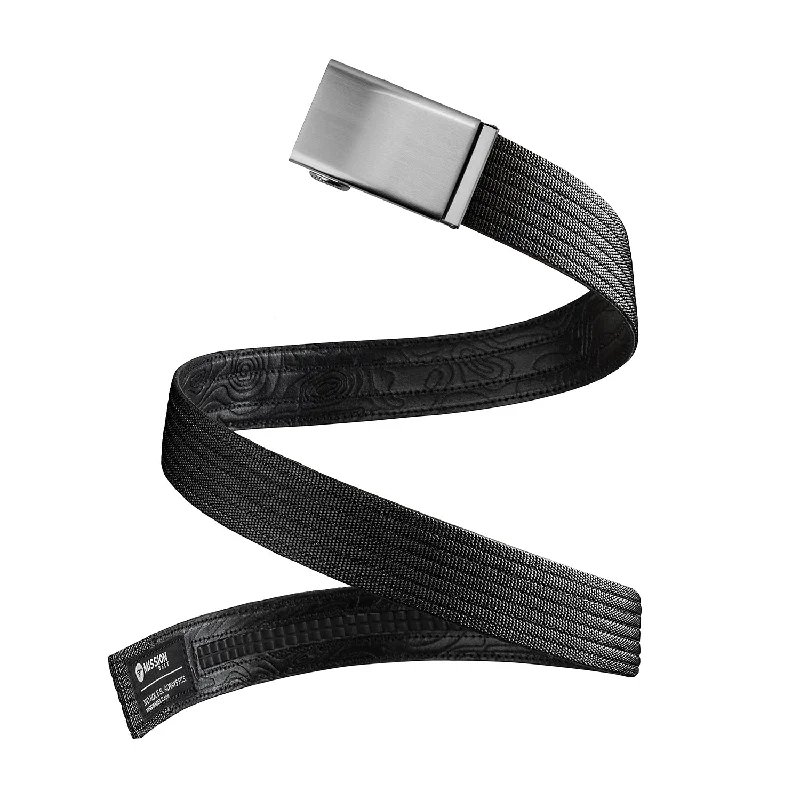 Modern gold suede belt-40mm DELTA Black