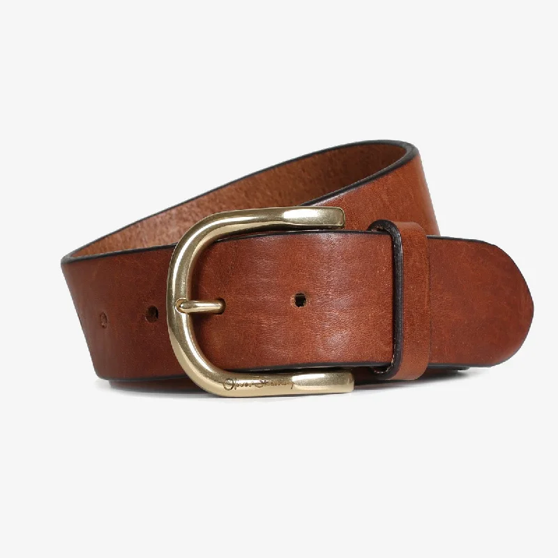 Unique brass floral belt-Evry Cognac