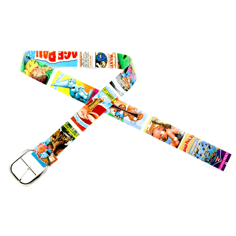 Contemporary stretch canvas belt-Garbage Pail Kids Card Belt #11