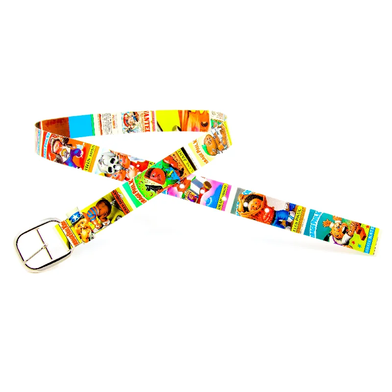 Contemporary woven fabric buckle-Garbage Pail Kids Card Belt #8