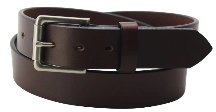 Contemporary stretch fabric belt-Gingerich Belts Brown Smooth Edge SKU 200-36