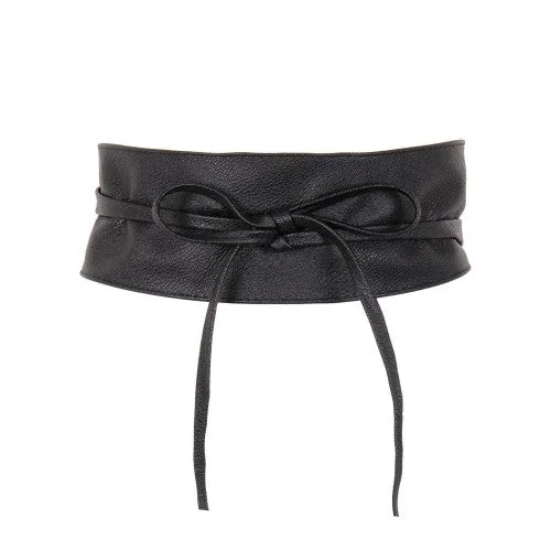 Wide canvas utility belt-Krisp Womens/Ladies Faux Leather Cinch Belt