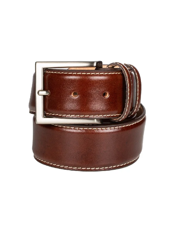 Vintage cotton military belt-Leather Belt Brown