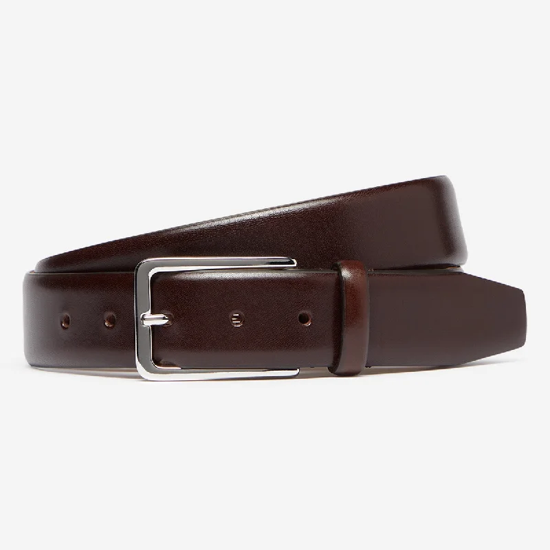 Modern gold patent buckle-Lumini Brown