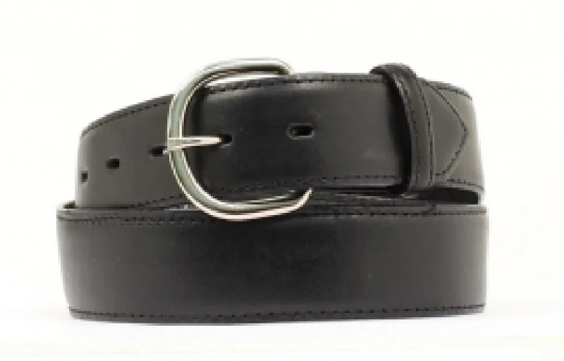 Minimalist white canvas buckle-MF Western Products Black Money Holder Belt Style 07144-01