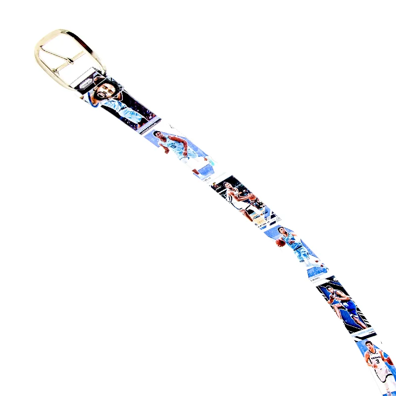 Contemporary woven cotton belt-Memphis Grizzlies Basketball Card Belt