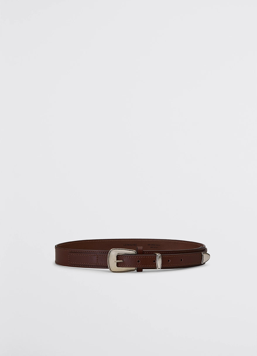 Slim leather tactical belt-MINIMAL WESTERN BELT