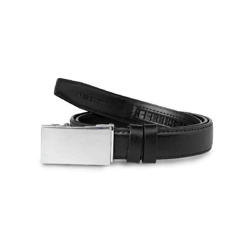 Elegant red leather belt-Kid Platinum