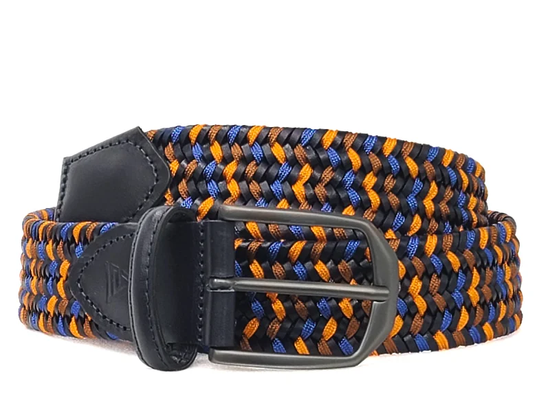 Slim patent braided belt-"THE EMPIRE"