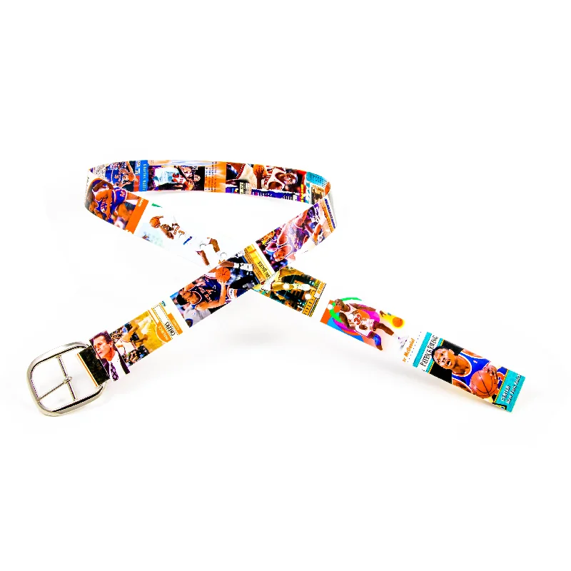 Unique reversible gold belt-New York Knicks Basketball Card Belt