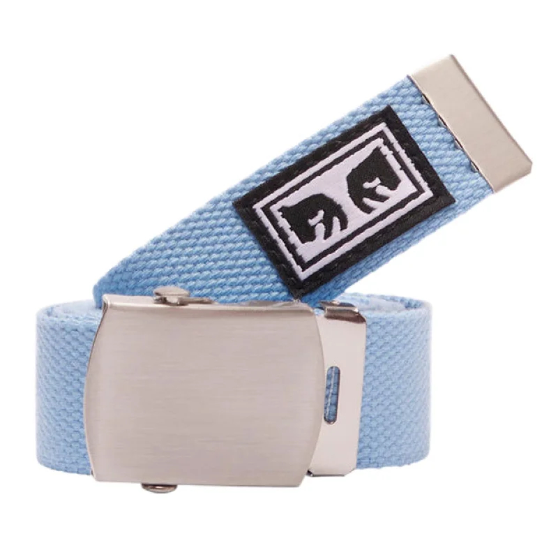 Slim leather cowboy belt-Obey Big Boy Web Belt - Hydrangea