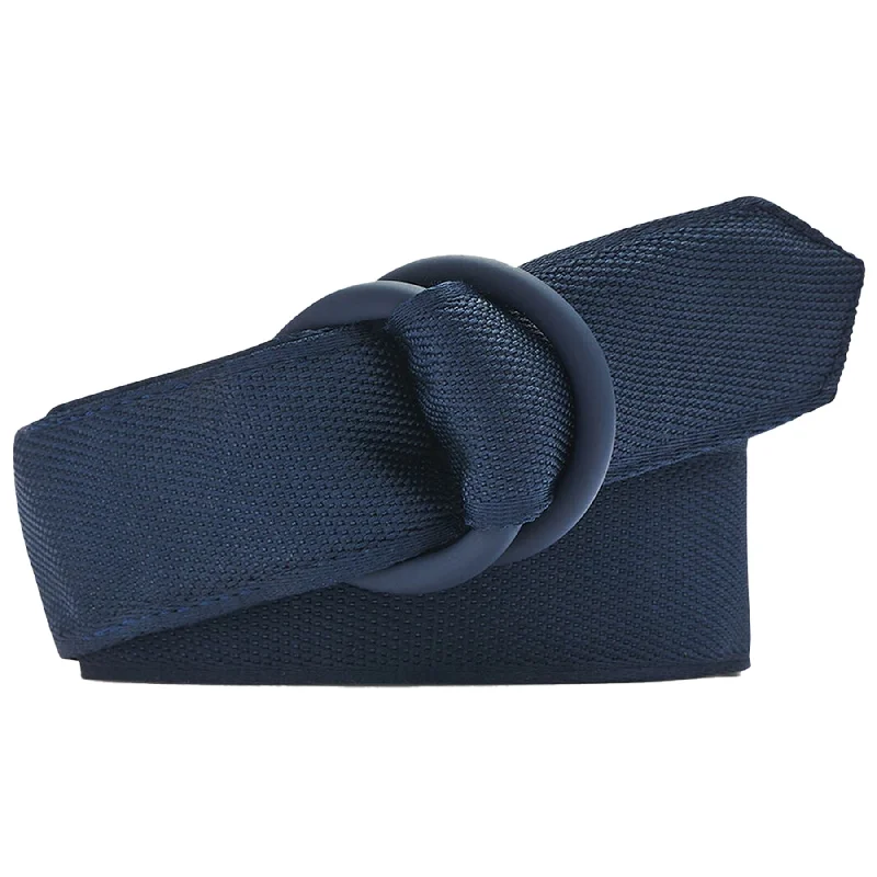 Elegant gold patent belt-Performance O-Ring Belt Navy - 2024