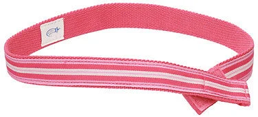 Vintage cotton striped belt-MYSELF BELTS - Pink Stripe Print Easy Velcro Belt For Toddlers/Kids