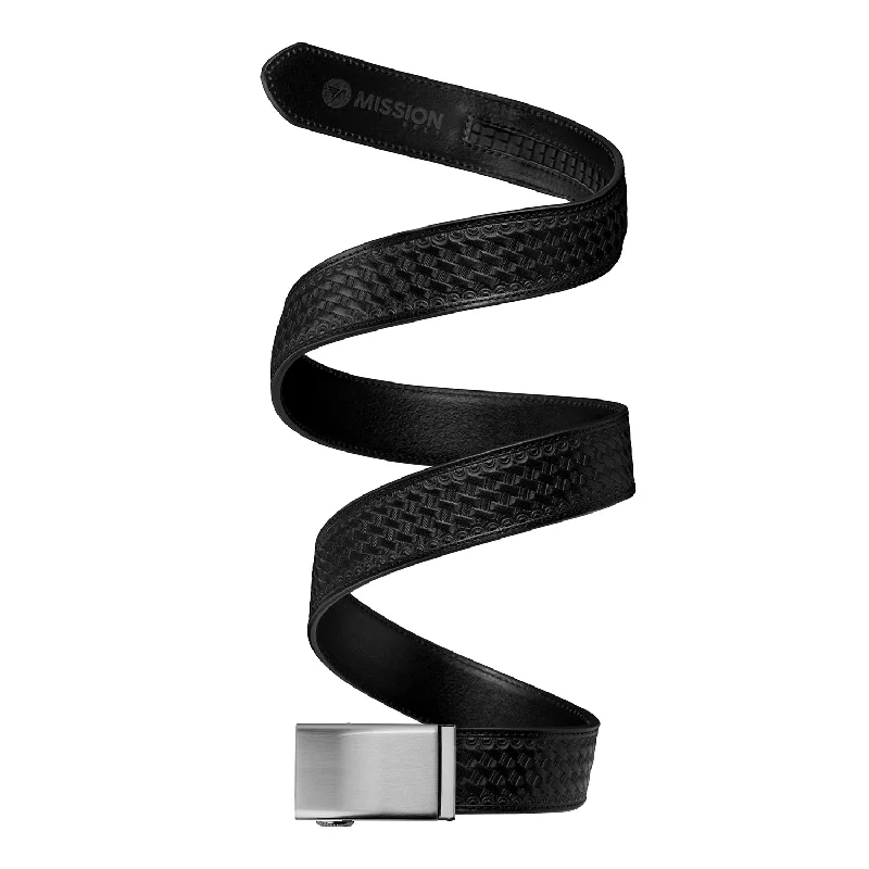 Minimalist beige nylon belt-40mm RANGER Black