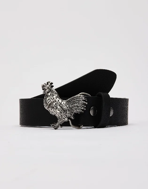 Slim suede floral belt-RAW Sportswear Rooster Belt