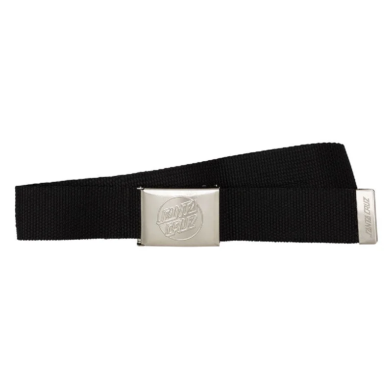 Wide leather studded belt-Santa Cruz Opus Dot Web Belt - Black