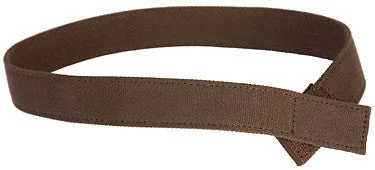 Modern gold patent buckle-MYSELF BELTS - Solid Brown Canvas Easy Velcro Belt For Toddlers/Kids